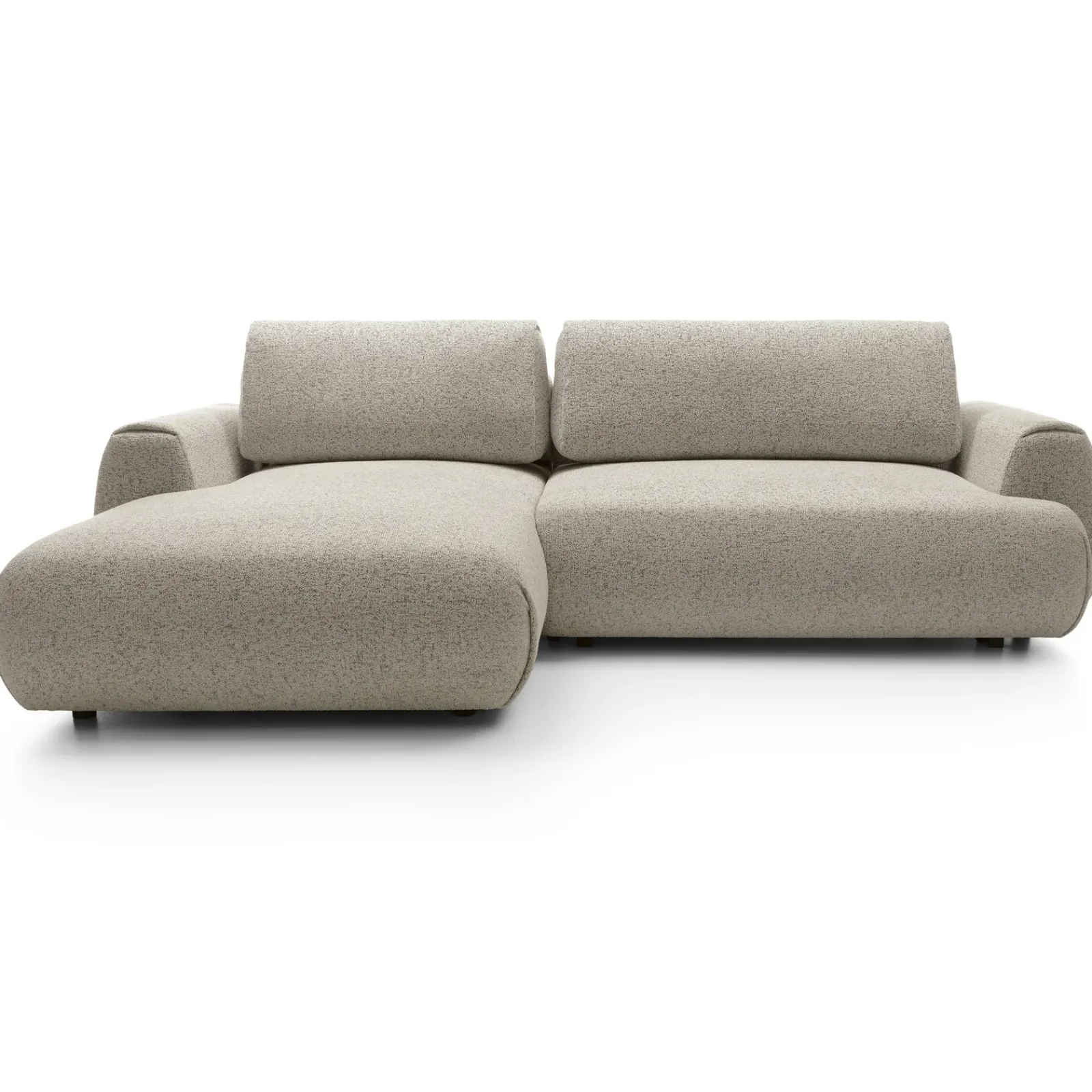 Garnero Arredamenti Divani Angolari|Divani Letto-Divano letto angolare sinistra 3 posti 270x167cm tessuto beige Cloudify Tessuto Puente Beige