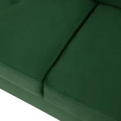 Garnero Arredamenti Divani Angolari|Divani Letto-Divano letto angolare sinistra imbottito 274x203cm verde Bormio Tessuto Vellutato Manila Verde