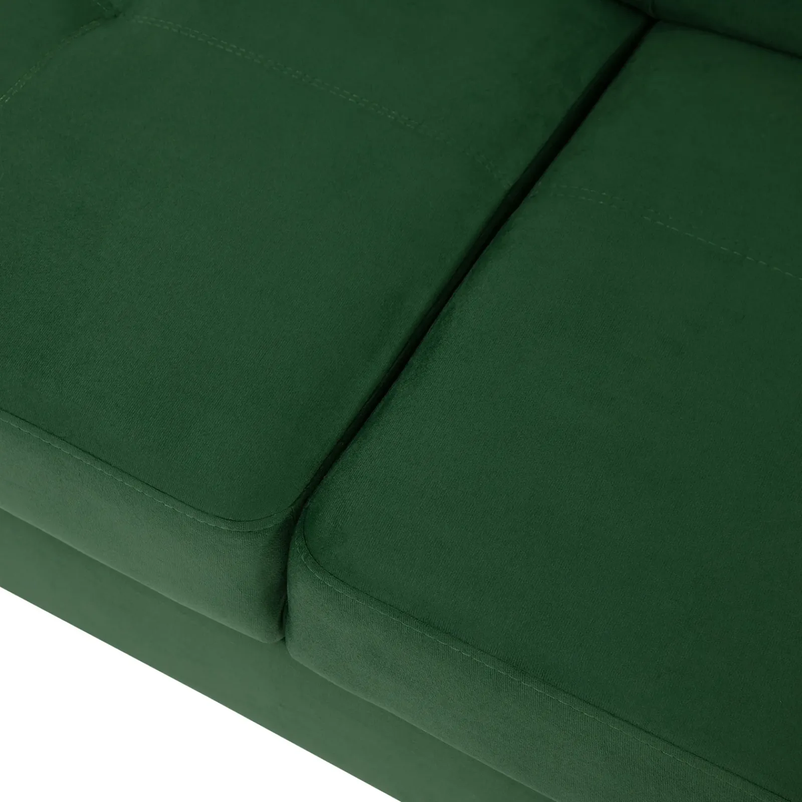 Garnero Arredamenti Divani Angolari|Divani Letto-Divano letto angolare sinistra imbottito 274x203cm verde Bormio Tessuto Vellutato Manila Verde