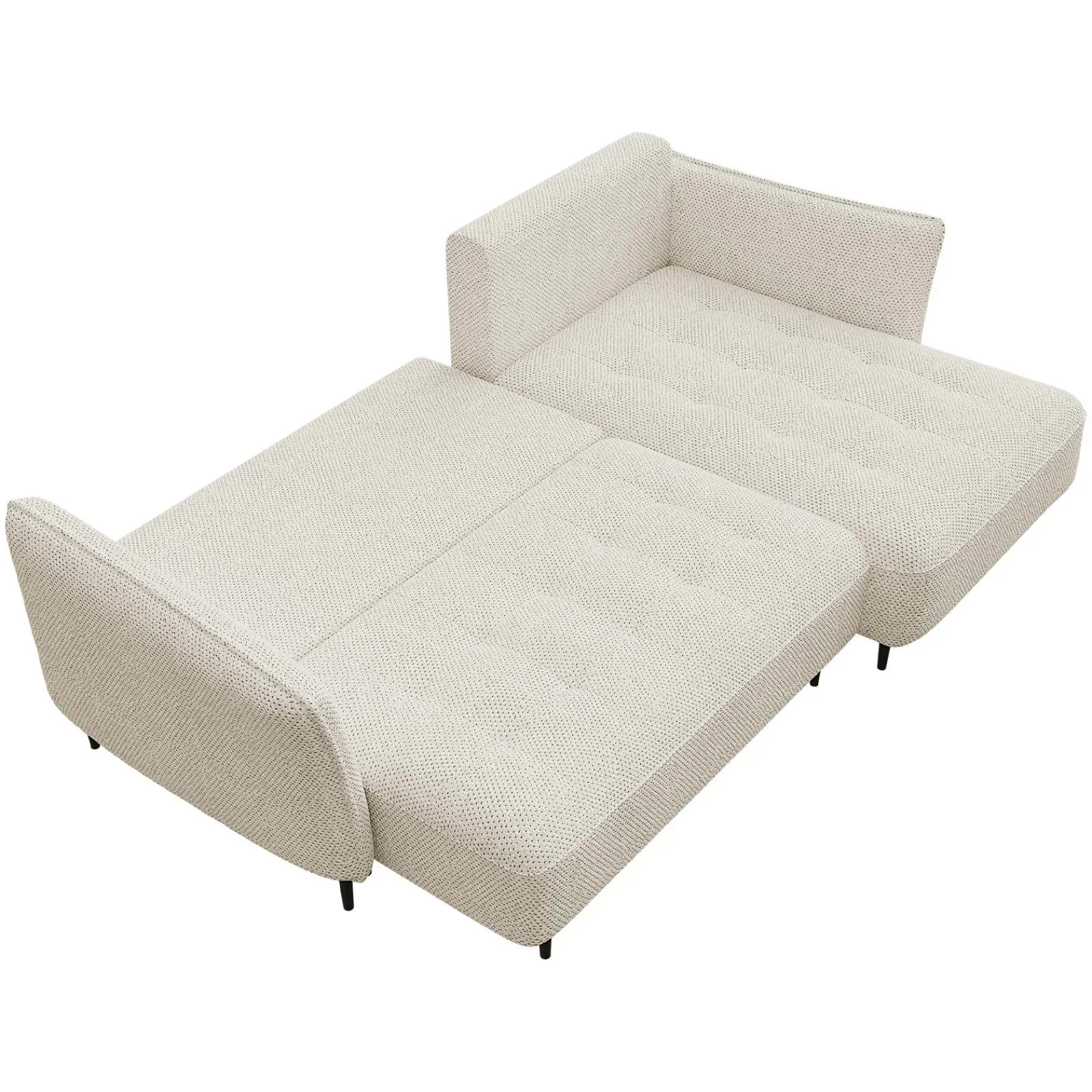Garnero Arredamenti Divani Angolari|Divani Letto-Divano letto angolare sinistro 3 posti 276x158cm tessuto beige Angle Tessuto Peluche Onega Beige