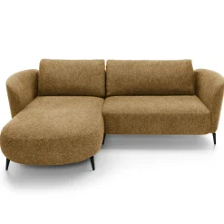Garnero Arredamenti Divani Angolari|Divani Letto-Divano letto angolare sinistra 3 posti 260x180cm tessuto bouclè beige scuro Repose Tessuto Bouclè Blur Beige Scuro
