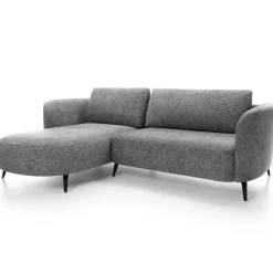 Garnero Arredamenti Divani Angolari|Divani Letto-Divano letto angolare sinistra 3 posti 260x180cm tessuto bouclè grigio Repose Tessuto Bouclè Blur Grigio
