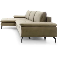 Garnero Arredamenti Divani Angolari|Divani Letto-Divano letto angolare sinistra 3 posti 265x170cm tessuto beige Chillax