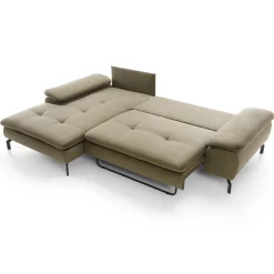 Garnero Arredamenti Divani Angolari|Divani Letto-Divano letto angolare sinistra 3 posti 265x170cm tessuto beige Chillax