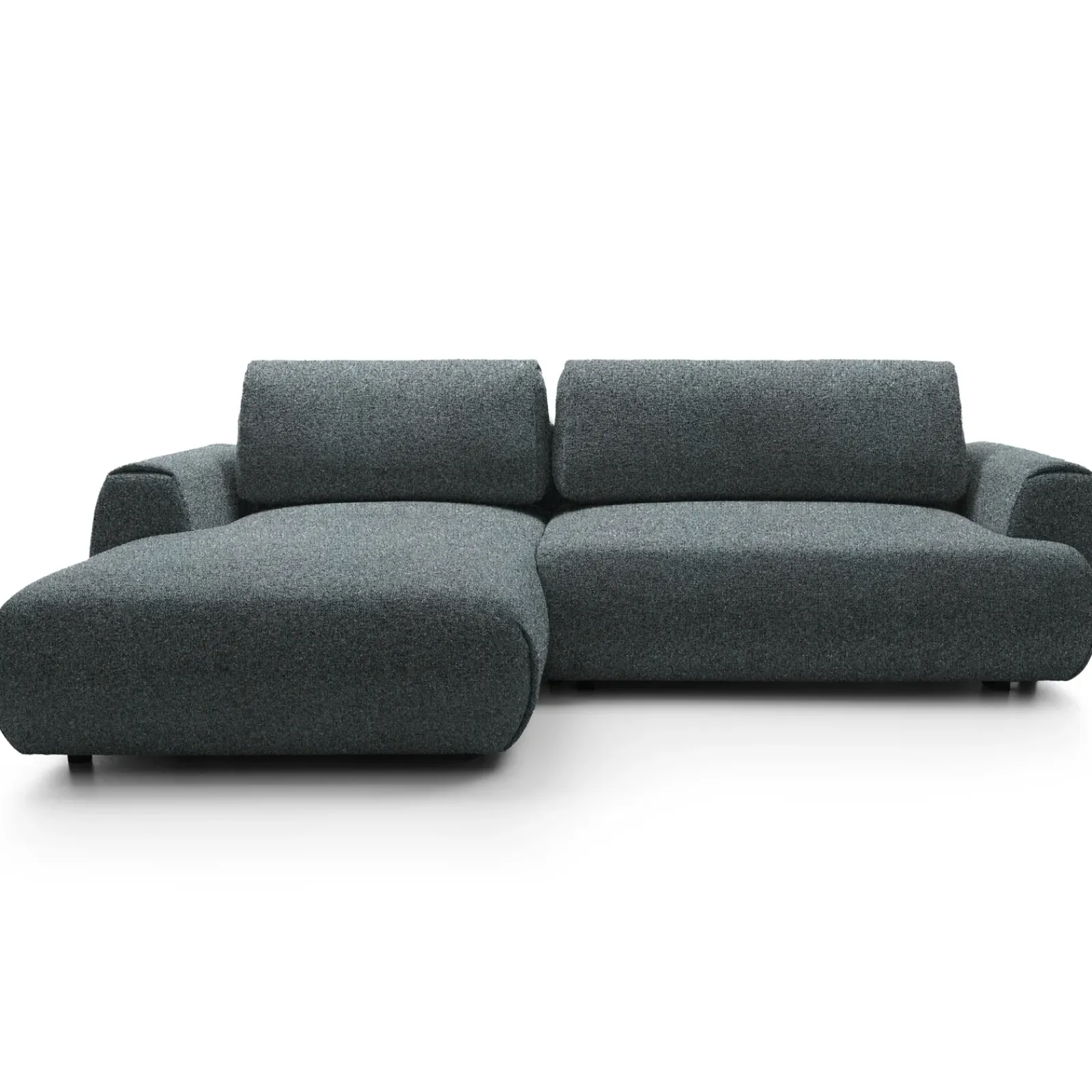 Garnero Arredamenti Divani Angolari|Divani Letto-Divano letto angolare sinistra 3 posti 270x167cm tessuto antracite Cloudify Tessuto Puente Antracite