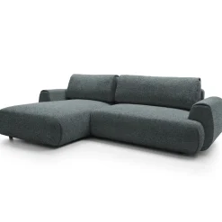 Garnero Arredamenti Divani Angolari|Divani Letto-Divano letto angolare sinistra 3 posti 270x167cm tessuto antracite Cloudify Tessuto Puente Antracite