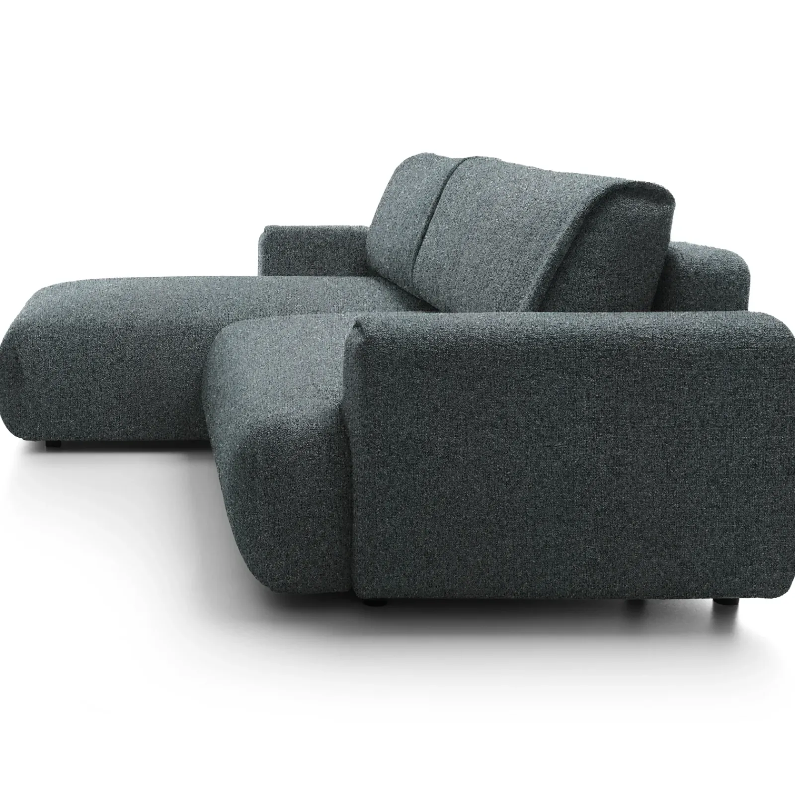 Garnero Arredamenti Divani Angolari|Divani Letto-Divano letto angolare sinistra 3 posti 270x167cm tessuto antracite Cloudify Tessuto Puente Antracite