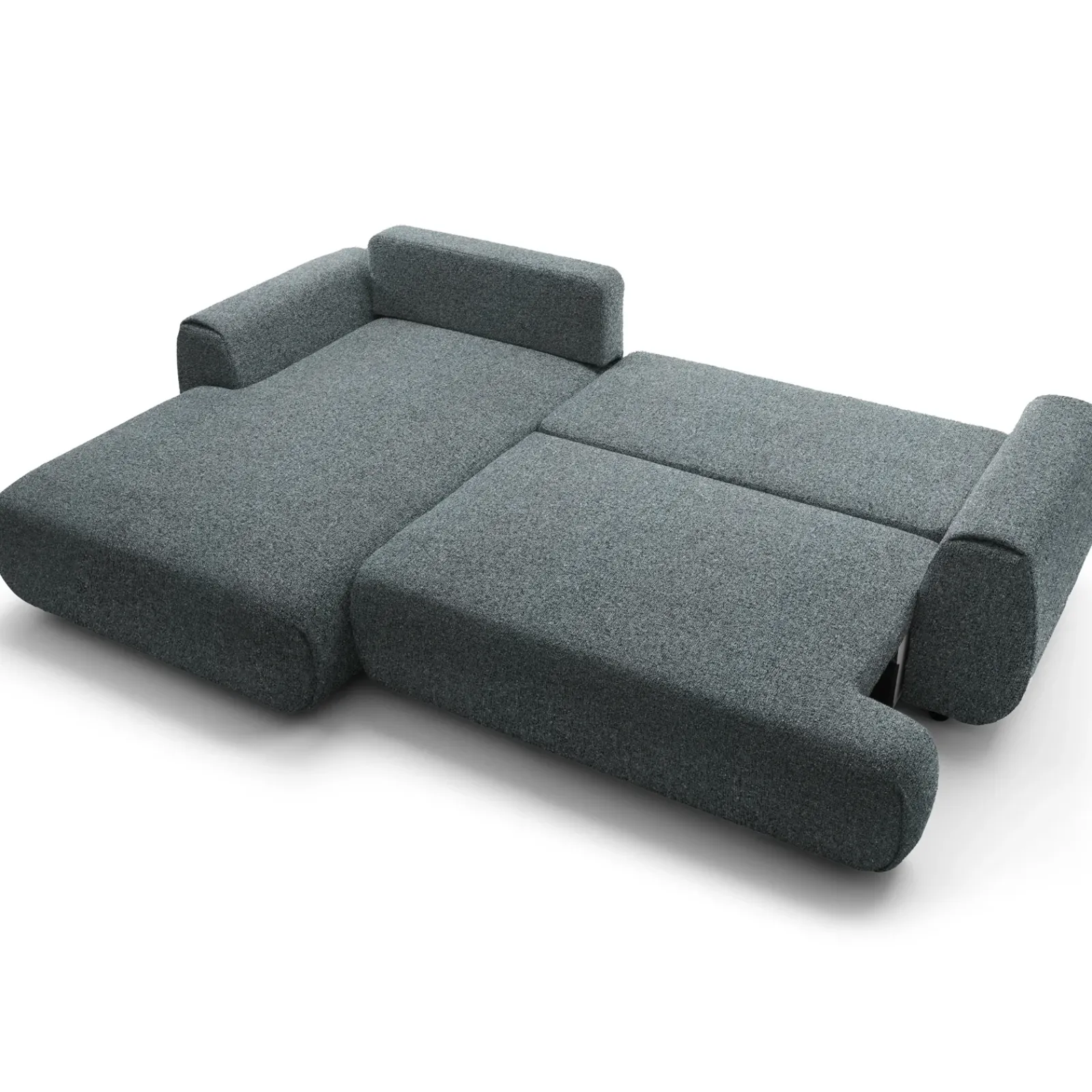 Garnero Arredamenti Divani Angolari|Divani Letto-Divano letto angolare sinistra 3 posti 270x167cm tessuto antracite Cloudify Tessuto Puente Antracite