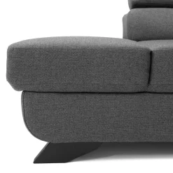 Garnero Arredamenti Divani Angolari|Divani Letto-Divano letto angolare sinistro 5 posti 272x219cm tessuto antracite Lumma