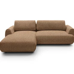 Garnero Arredamenti Divani Angolari|Divani Letto-Divano letto angolare sinistra 3 posti 270x167cm tessuto arancio Cloudify Tessuto Puente Arancio