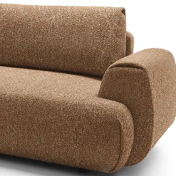 Garnero Arredamenti Divani Angolari|Divani Letto-Divano letto angolare sinistra 3 posti 270x167cm tessuto arancio Cloudify Tessuto Puente Arancio