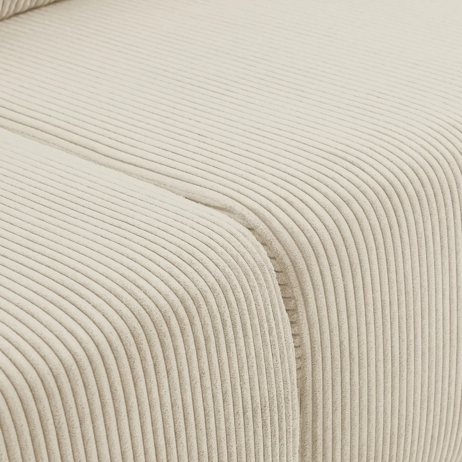 Garnero Arredamenti Divani Lineari|Divani Letto-Divano letto matrimoniale 3 posti 248x90cm velluto a coste beige Slurp Velluto Poso Beige