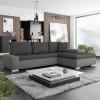 Garnero Arredamenti Divani Angolari|Divani Letto-Divano letto matrimoniale 3 posti 265cm grigio chiaro e scuro Bette
