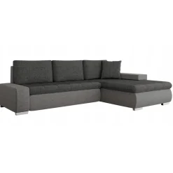 Garnero Arredamenti Divani Angolari|Divani Letto-Divano letto matrimoniale 3 posti 265cm grigio chiaro e scuro Bette