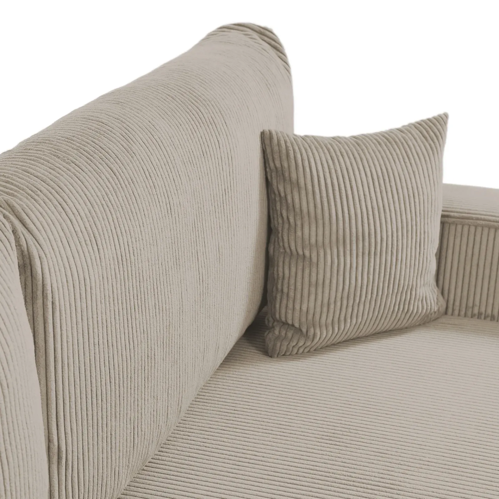 Garnero Arredamenti Divani Lineari|Divani Letto-Divano letto matrimoniale 3 posti 248x90cm velluto a coste tortora Slurp Velluto Poso Tortora