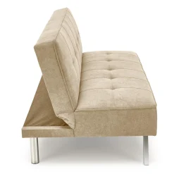 Garnero Arredamenti Divani Letto|Divani Letto-Divano letto pieghevole 173x83cm 3 posti moderno in tessuto Veliero Beige