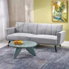 Garnero Arredamenti Divani Letto|Divani Letto-Divano letto reclinabile 3 posti 200x55cm grigio nero Aron