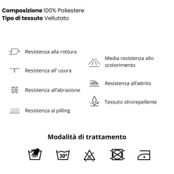 Garnero Arredamenti Divani Angolari|Divani Letto-Divano letto regolabile angolare destro 5 posti 353x214cm tessuto azzurro Calmora Tessuto Vellutato Vogue Azzurro