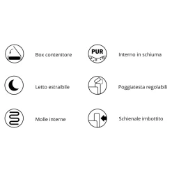 Garnero Arredamenti Divani Angolari|Divani Letto-Divano letto regolabile angolare destra 5 posti 280x214cm tessuto verde Snuggity Tessuto Vellutato Vogue Verde