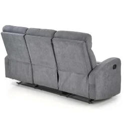 Garnero Arredamenti Divani Lineari-Divano reclinabile 3 posti in tessuto 180cm grigio Denar