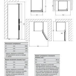 Garnero Arredamenti Elettrodomestici-Frigorifero 320L libera installazione doppia porta grigio Atlantic