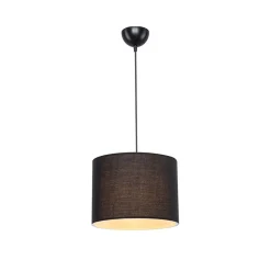Garnero Arredamenti Lampadari-Lampadario 22x60cm da soffitto moderno nero Frabosa