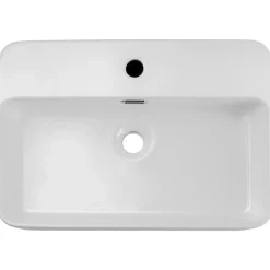 Garnero Arredamenti Lavabi Bagno-Lavabo bagno da appoggio 55x38cm ceramica Spigol Bianco