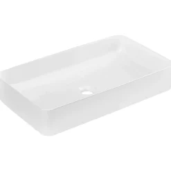 Garnero Arredamenti Lavabi Bagno-Lavabo bagno da appoggio 61x34cm ceramica Obscur Bianco