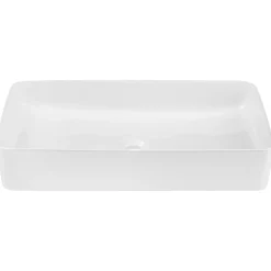 Garnero Arredamenti Lavabi Bagno-Lavabo bagno da appoggio 61x34cm ceramica Obscur Bianco