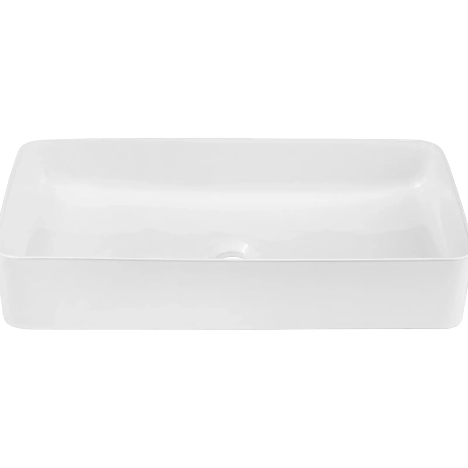 Garnero Arredamenti Lavabi Bagno-Lavabo bagno da appoggio 61x34cm ceramica Obscur Bianco