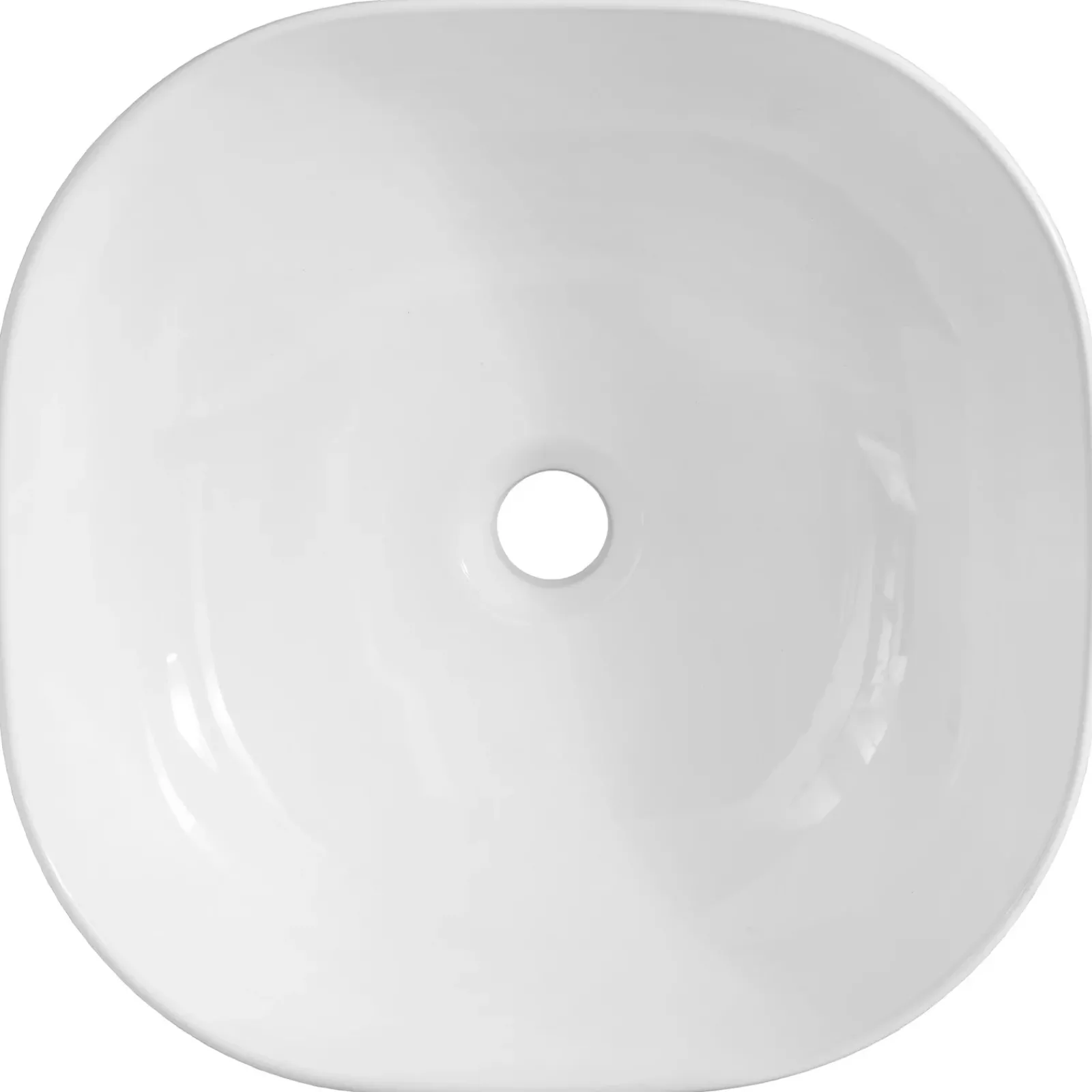 Garnero Arredamenti Lavabi Bagno-Lavabo bagno da appoggio 41x41cm ceramica bianco Bloom