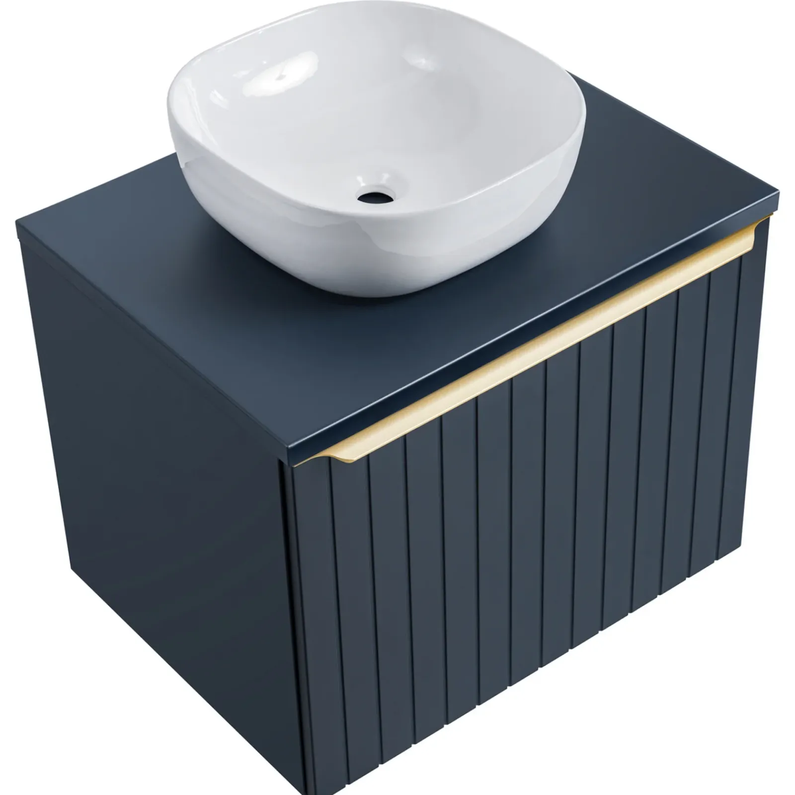 Garnero Arredamenti Lavabi Bagno-Lavabo bagno da appoggio 41x41cm ceramica bianco Bloom