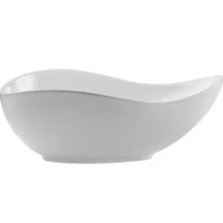 Garnero Arredamenti Lavabi Bagno-Lavabo bagno da appoggio 51x39cm ceramica bianco Flower