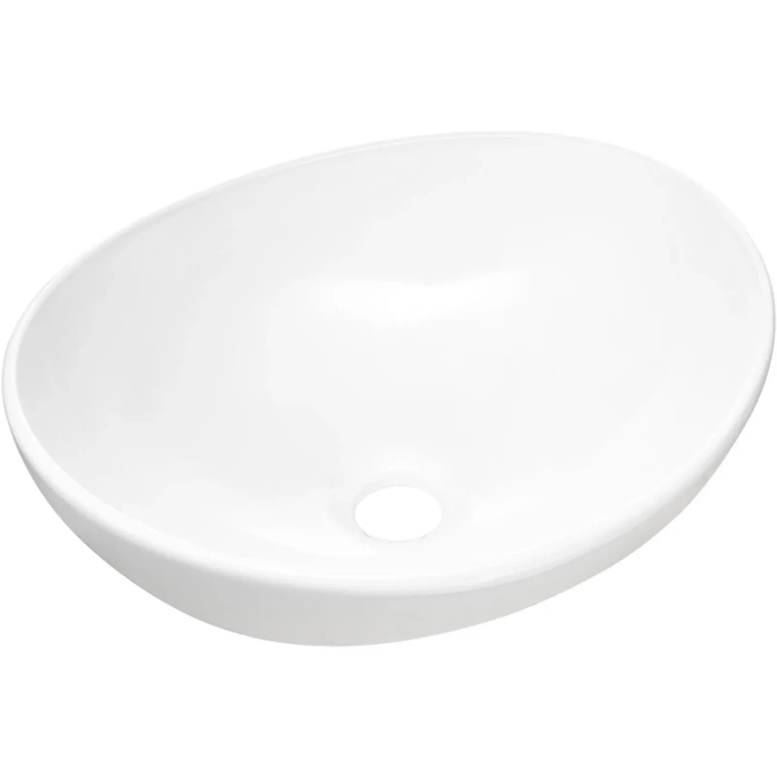 Garnero Arredamenti Lavabi Bagno-Lavabo bagno da appoggio 41x33cm ceramica bianco Shell