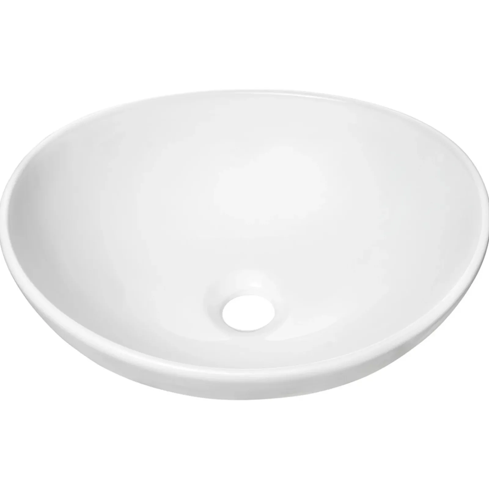 Garnero Arredamenti Lavabi Bagno-Lavabo bagno da appoggio 41x33cm ceramica bianco Shell
