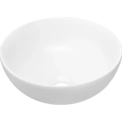 Garnero Arredamenti Lavabi Bagno-Lavabo bagno da appoggio ø32cm ceramica bianco Bollon