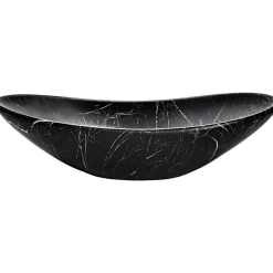 Garnero Arredamenti Lavabi Bagno-Lavabo bagno da appoggio 61x36cm ceramica nero Spuky