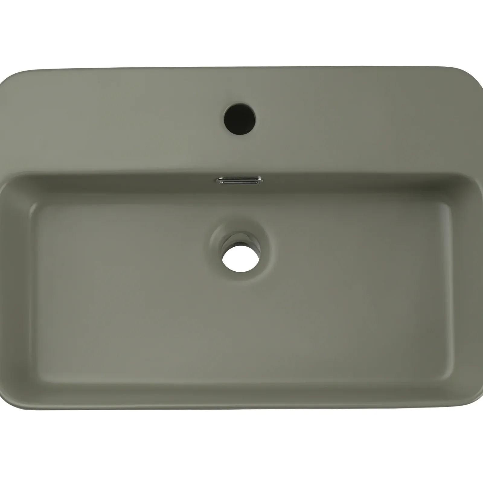 Garnero Arredamenti Lavabi Bagno-Lavabo bagno da appoggio 55x38cm ceramica Spigol Verde