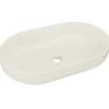 Garnero Arredamenti Lavabi Bagno-Lavabo bagno da appoggio 55x35cm ceramica avorio Longy