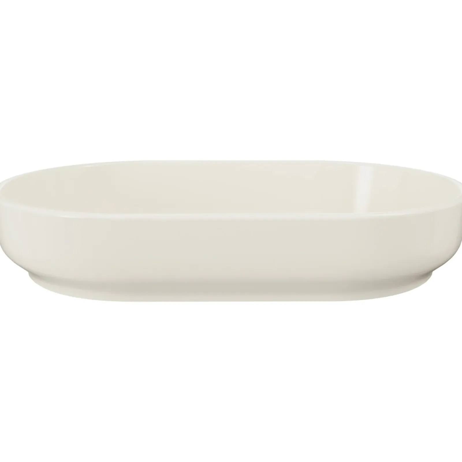 Garnero Arredamenti Lavabi Bagno-Lavabo bagno da appoggio 55x35cm ceramica avorio Longy