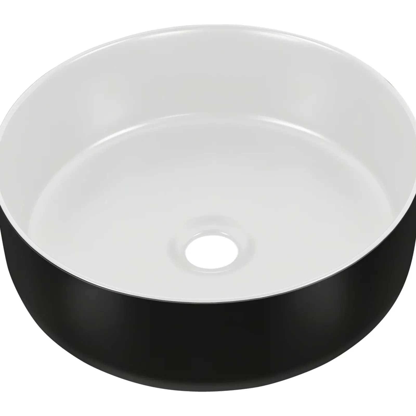 Garnero Arredamenti Lavabi Bagno-Lavabo bagno da appoggio 36x36cm ceramica nero Bolly