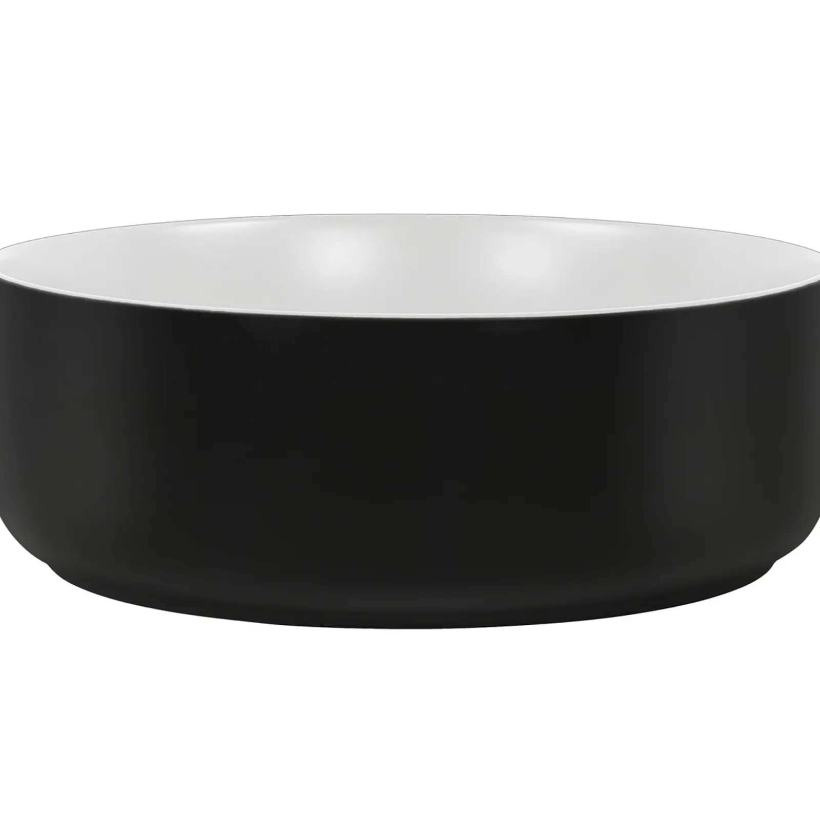 Garnero Arredamenti Lavabi Bagno-Lavabo bagno da appoggio 36x36cm ceramica nero Bolly