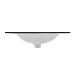 Garnero Arredamenti Lavabi Bagno-Lavabo bagno da incasso 81x46cm ceramica nera Maverick