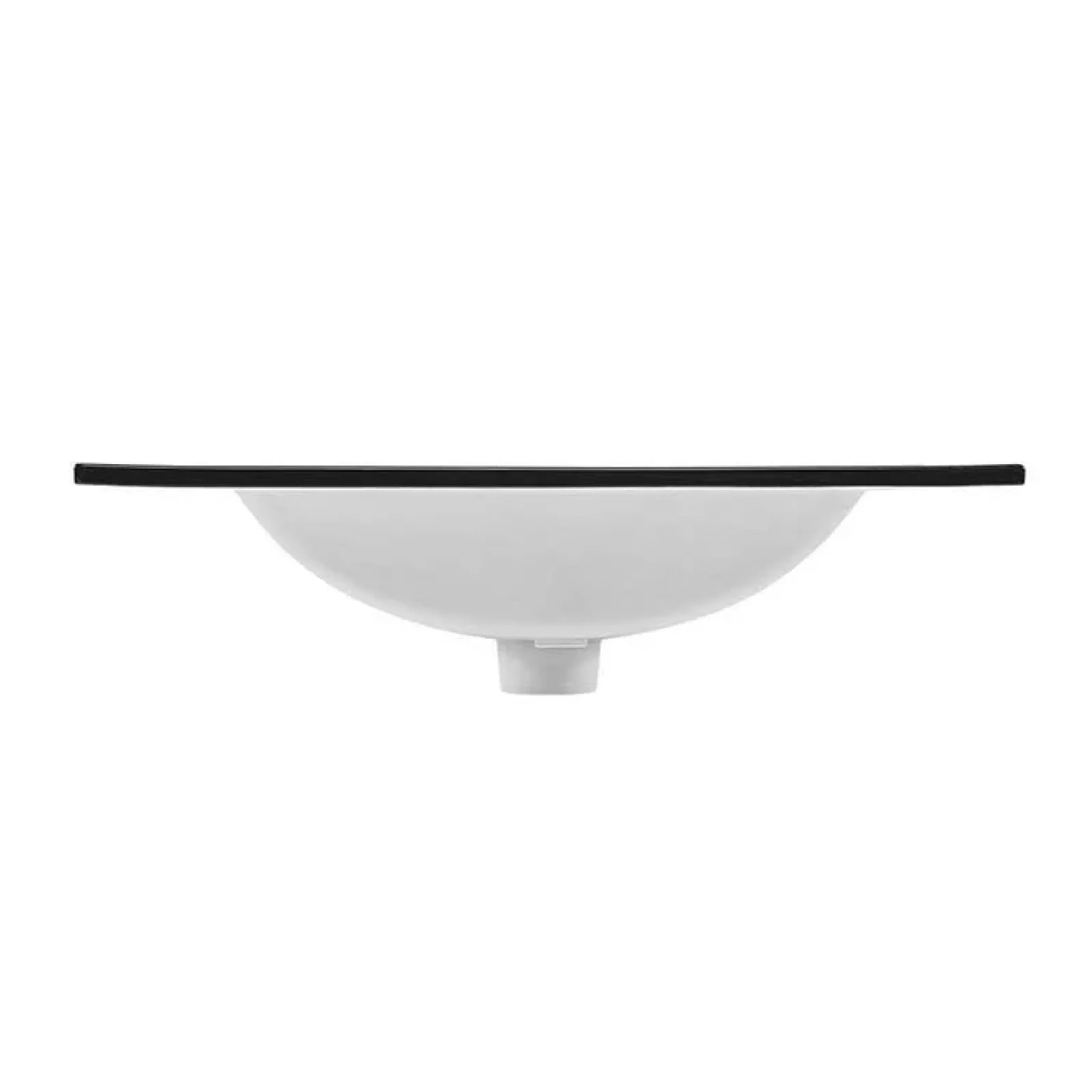 Garnero Arredamenti Lavabi Bagno-Lavabo bagno da incasso 81x46cm ceramica nera Maverick