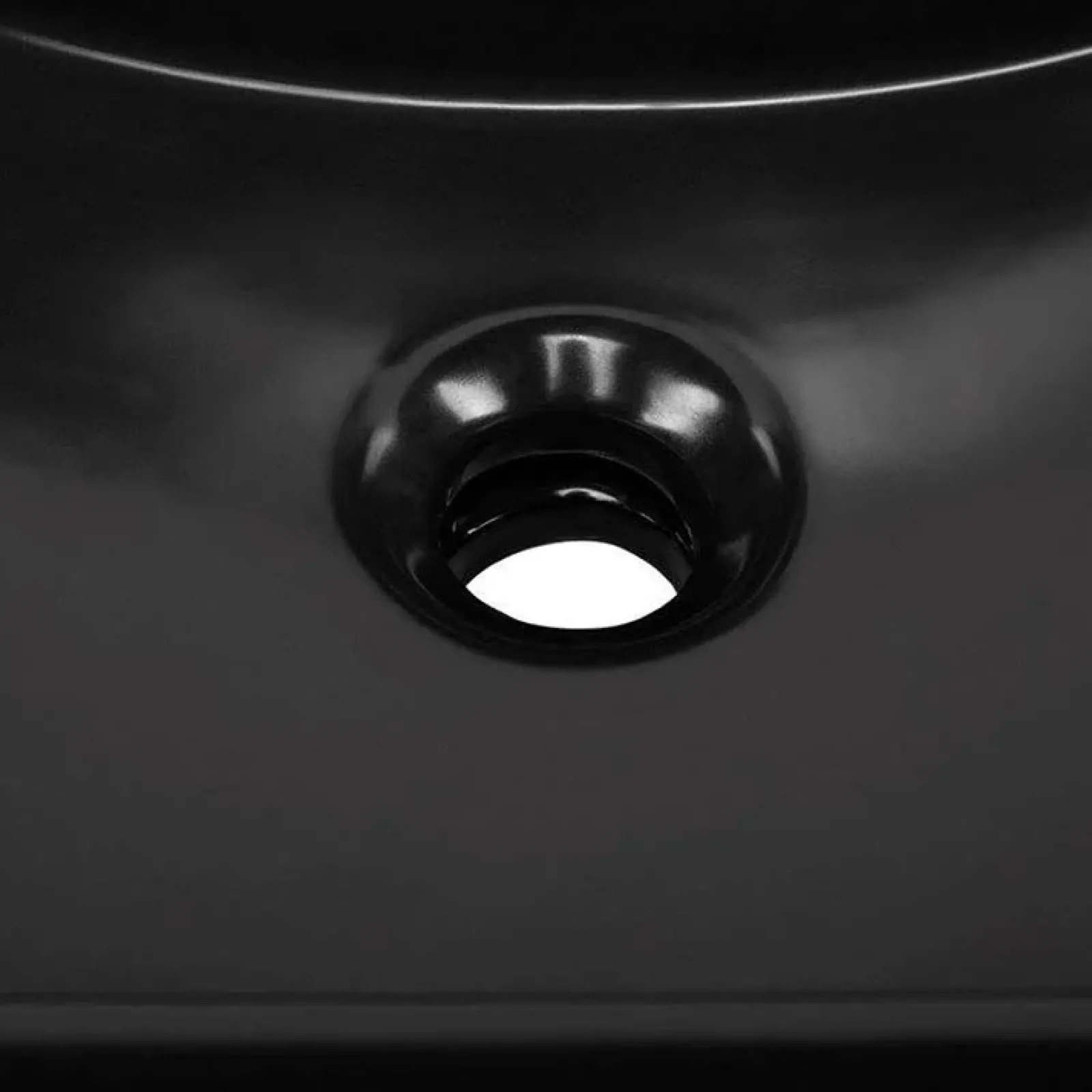 Garnero Arredamenti Lavabi Bagno-Lavabo bagno da incasso 81x46cm ceramica nera Maverick