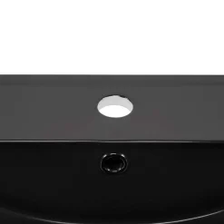 Garnero Arredamenti Lavabi Bagno-Lavabo bagno da incasso 81x46cm ceramica nera Maverick