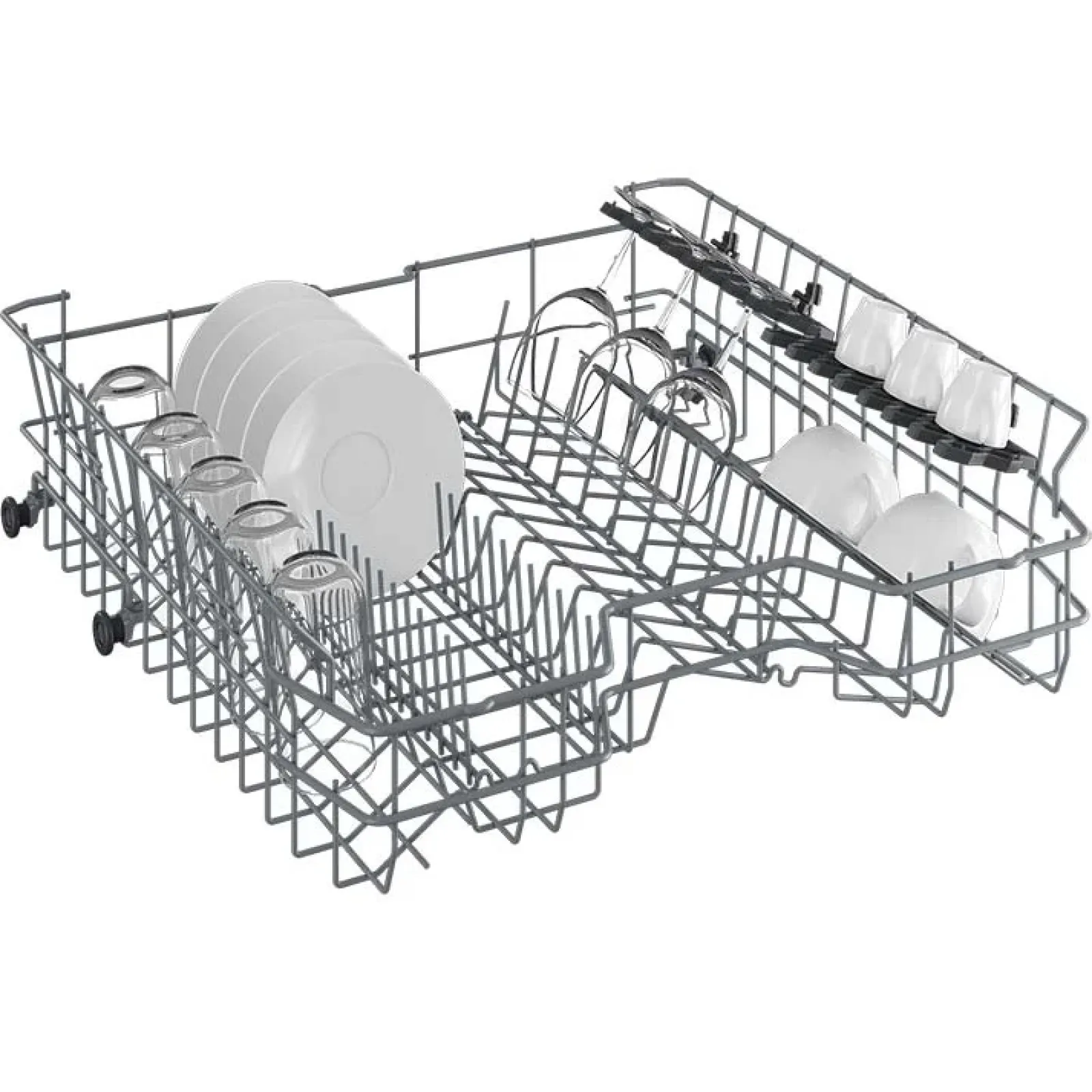 Garnero Arredamenti Elettrodomestici-Lavastoviglie con display LED 60x85cm inox bianco Beko