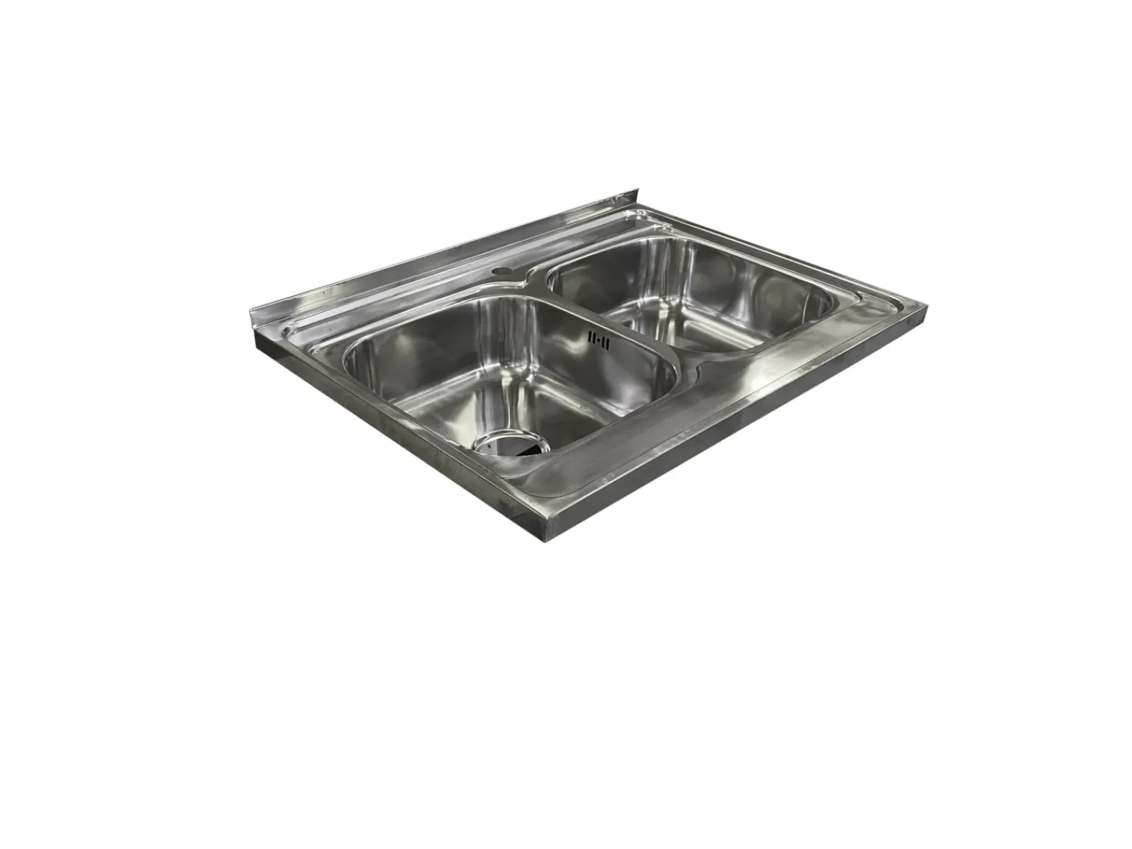 Garnero Arredamenti Elettrodomestici-Lavello da appoggio 80x60 cm 2 vasche acciaio inox Marlow