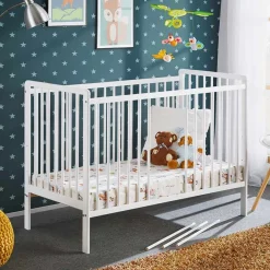 Garnero Arredamenti Letti Per Bambini E Ragazzi|Letti Per Bambini E Ragazzi-Lettino per bambini con materasso 65x124cm bianco Shine