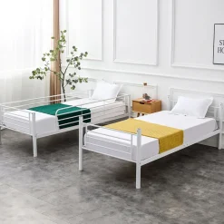 Garnero Arredamenti Letti A Castello|Letti A Castello-Letto a castello con 2 letti singoli 90x200cm bianco Rodin